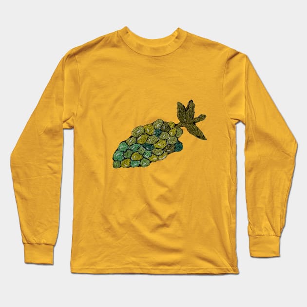 Green Drunk Long Sleeve T-Shirt by RONembroidery